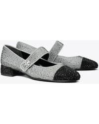 Tory Burch - Cap-Toe Crystal Mary Jane - Lyst