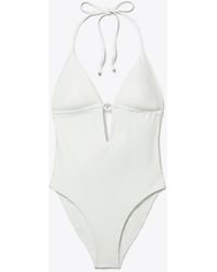 Tory Burch - Halterneck Swimsuit - Lyst