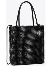 Tory Burch - Damen Key Item Mini Tote Bag Mit Kristallverzierung - Lyst