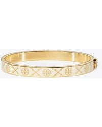 Tory Burch - Icon T Monogram Hinge Bracelet - Lyst
