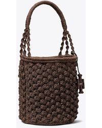 Tory Burch - Ella Hand-Crocheted Popcorn Bucket Bag, One Size - Lyst