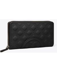 Tory Burch - Fleming Soft Matte Zip Continental Wallet - Lyst