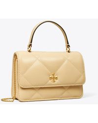 Tory Burch - Mini Kira Diamond Quilt Top-Handle Crossbody - Lyst