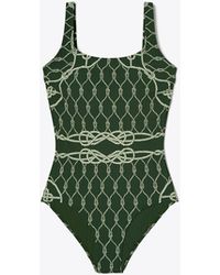 Tory Burch - Printed Tank Swimsuit - Lyst