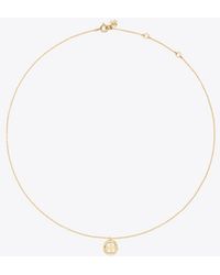 Tory Burch - Icon Pendant Necklace - Lyst