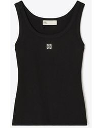 Tory Burch - Cotton Scoop Tank - Lyst