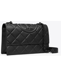 Tory Burch - Fleming Polished-Grain Shoulder Bag, One Size - Lyst