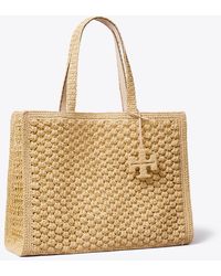 Tory Burch - Large Ella Hand-Crocheted Popcorn Tote - Lyst