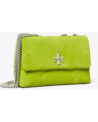 Tory Burch - Small Kira Diamond Quilt Suede Shoulder Bag - Lyst