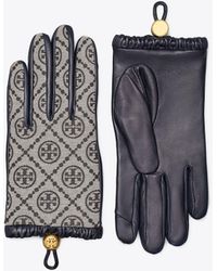Tory Burch T Monogram Gloves - Blau