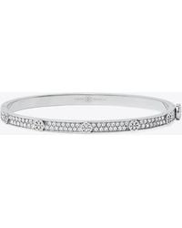 Tory Burch - Icon Pavé Thin Hinge Bracelet - Lyst