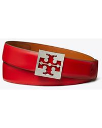 Tory Burch - Square Logo Belt - Lyst