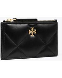 Tory Burch - Kira Diamond Quilt Zip Card Case, One Size - Lyst