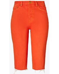 Tory Burch - High-rise Cropped Jeans - Lyst