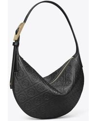 Tory Burch - Damen Strukturierte Kleine Balloon Bag Mit T-Monogramm - Lyst