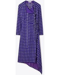 Tory Burch - Jacquard Wrap Dress - Lyst