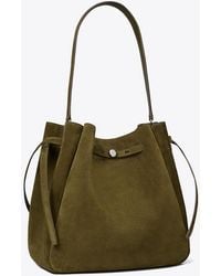 Tory Burch - Large Romy Suede Bucket Bag - Lyst