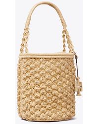 Tory Burch - Ella Hand-Crocheted Popcorn Bucket Bag - Lyst