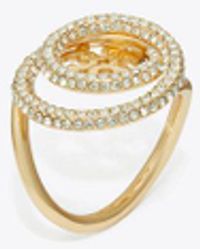 Tory Burch - Miller Pavé Double Ring - Lyst