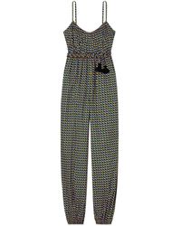 Womens Jumpsuits and rompers Tory Burch Jumpsuits and rompers Tory Burch Printed Cotton Voile Jumpsuit 