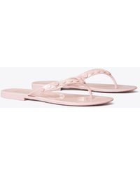 tory burch studded jelly flip flop