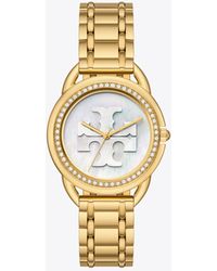 Tory Burch - Miller Watch, Gold-tone Stainless Steel - Lyst