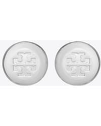 Tory Burch - Round Icon Stud Earrings - Lyst