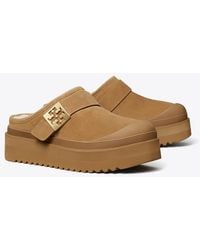 Tory Burch - Mellow Shearling Platform Mule - Lyst