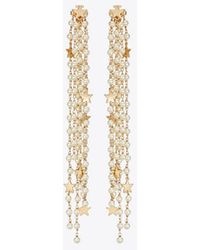 Tory Burch - Moondance Front Back Pearl Earrings - Lyst