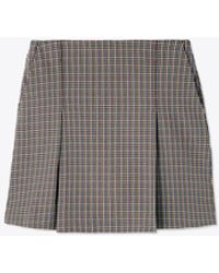 Tory Burch - Tory Burch Pleated-front Twill Golf Skirt - Lyst