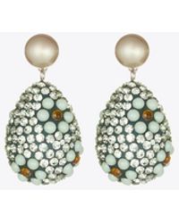 Tory Burch - Curiosity Crystal Pearl Drop Earrings - Lyst