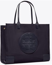 Tory burch ella tote navy blue on sale