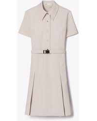 Tory Burch - Short-Sleeve Pleated Golf Dress - Lyst