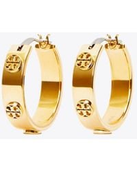 Tory Burch - Miller Goldtone Hoop Earrings - Lyst