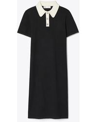 Tory Burch - Wool Scalloped Polo Dress - Lyst