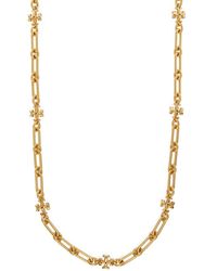 Tory Burch 'roxanne' Chain Necklace - Metallic