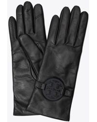 tory burch miller leather gloves