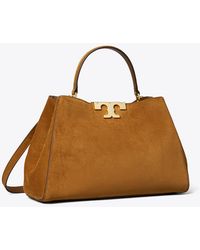 Tory Burch - Eleanor Suede Satchel, One Size - Lyst