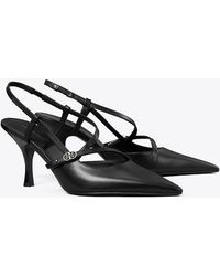 Tory Burch - Pumps Mit Doppel-T Und Schnalle - Lyst