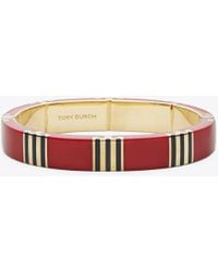 Tory Burch - T Stripe Bangle - Lyst