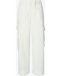Tory Burch - Cotton Cargo Pant - Lyst