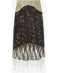 Tory Burch - Embellished Slip Skirt - Lyst