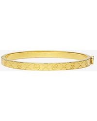 Tory Burch - Icon T Monogram Thin Hinge Bracelet - Lyst