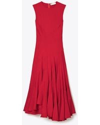 Tory Burch - Flared Cotton Silk Dress - Lyst