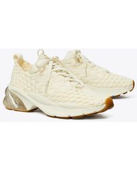 Tory Burch - Good Luck Woven Trainer Shoes, Leather/Rubber - Lyst
