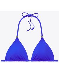 Tory Burch - Solid Bikini Top - Lyst