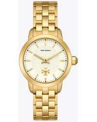 Tory Burch - The Tory Three Hand Tone Stainless Steel Watch - Lyst