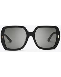 Tory Burch - Damen Eckige Miller Oversize-Sonnenbrille - Lyst
