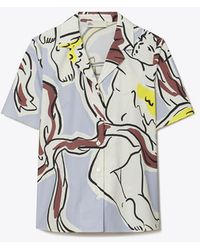 Tory Burch - Cotton Camp Shirt - Lyst