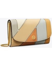 Tory Burch - Robinson Patchwork Chain Wallet - Lyst